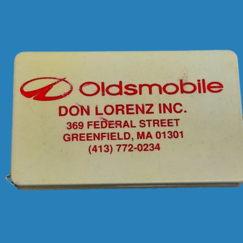 Oldsmobile Pocket Tape Measure 6 ft Automobile Car Dealer MA Advertising Rule